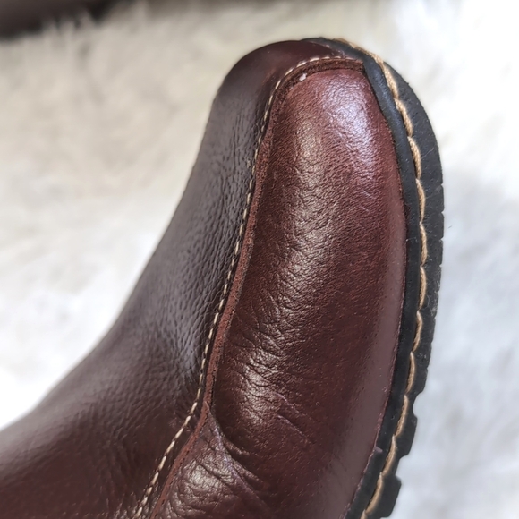 Bjorndal Genuine Leather Brown Wedge Loafers Size 10 - Picture 10 of 13